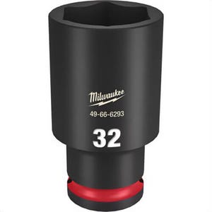 Milwaukee® 49-66-6293 ShockWave™ Impact Duty™ Socket, 1/2 in Hex Drive, 32 mm Deep Socket, 6 Points