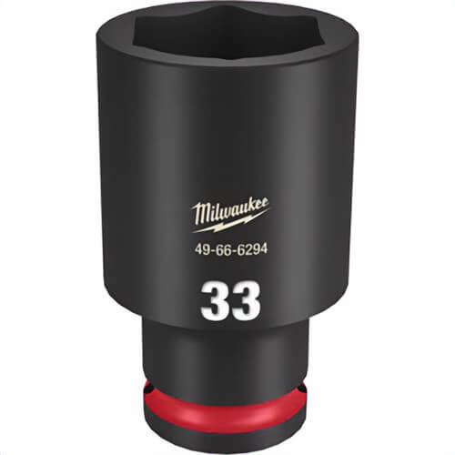 Milwaukee® 49-66-6294 ShockWave™ Impact Duty™ Socket, 1/2 in Hex Drive, 33 mm Deep Socket, 6 Points