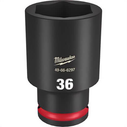 Milwaukee® 49-66-6297 ShockWave™ Impact Duty™ Socket, 1/2 in Hex Drive, 36 mm Deep Socket, 6 Points