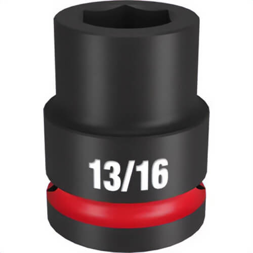 Milwaukee® 49-66-6304 ShockWave™ Impact Duty™ Socket, 3/4 in Hex Drive, 13/16 in Standard Socket, 6 Points