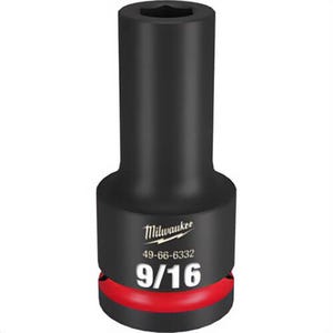 Milwaukee® 49-66-6332 ShockWave™ Impact Duty™ Socket, 3/4 in Hex Drive, 9/16 in Deep Socket, 6 Points