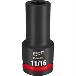 Milwaukee® 49-66-6334 ShockWave™ Impact Duty™ Socket, 3/4 in Hex Drive, 11/16 in Deep Socket, 6 Points