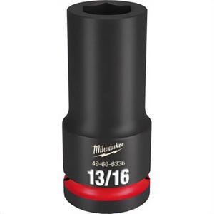 Milwaukee® 49-66-6336 ShockWave™ Impact Duty™ Socket, 3/4 in Hex Drive, 13/16 in Deep Socket, 6 Points