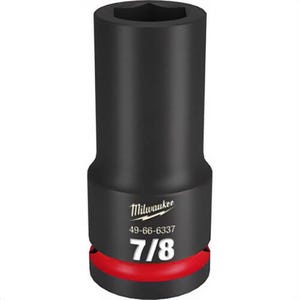 Milwaukee® 49-66-6337 ShockWave™ Impact Duty™ Socket, 3/4 in Hex Drive, 7/8 in Deep Socket, 6 Points
