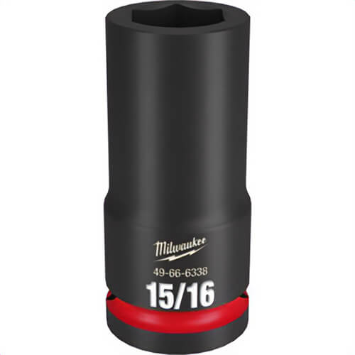Milwaukee® 49-66-6338 ShockWave™ Impact Duty™ Socket, 3/4 in Hex Drive, 15/16 in Deep Socket, 6 Points