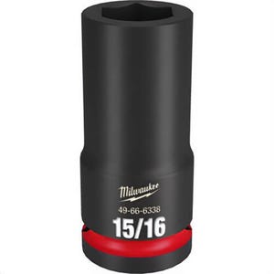 Milwaukee® 49-66-6338 ShockWave™ Impact Duty™ Socket, 3/4 in Hex Drive, 15/16 in Deep Socket, 6 Points