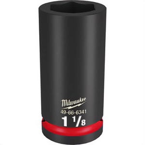 Milwaukee® 49-66-6341 ShockWave™ Impact Duty™ Socket, 3/4 in Hex Drive, 1-1/8 in Deep Socket, 6 Points