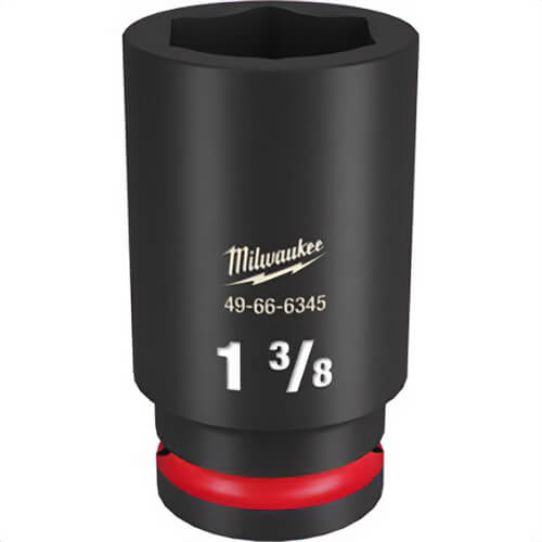 Milwaukee® 49-66-6345 ShockWave™ Impact Duty™ Socket, 3/4 in Hex Drive, 1-3/8 in Deep Socket, 6 Points