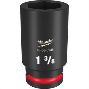 Milwaukee® 49-66-6345 ShockWave™ Impact Duty™ Socket, 3/4 in Hex Drive, 1-3/8 in Deep Socket, 6 Points