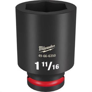 Milwaukee® 49-66-6350 ShockWave™ Impact Duty™ Socket, 3/4 in Hex Drive, 1-11/16 in Deep Socket, 6 Points