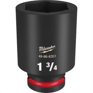 Milwaukee® 49-66-6351 ShockWave™ Impact Duty™ Socket, 3/4 in Hex Drive, 1-3/4 in Deep Socket, 6 Points