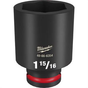 Milwaukee® 49-66-6354 ShockWave™ Impact Duty™ Socket, 3/4 in Hex Drive, 1-15/16 in Deep Socket, 6 Points