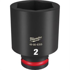 Milwaukee® 49-66-6355 ShockWave™ Impact Duty™ Socket, 3/4 in Hex Drive, 2 in Deep Socket, 6 Points