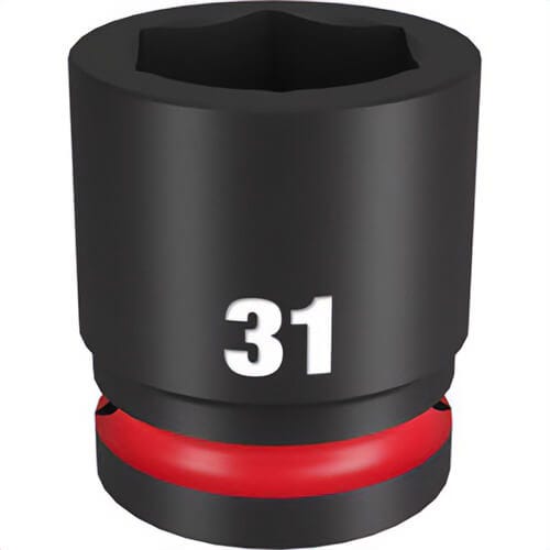 Milwaukee® 49-66-6369 ShockWave™ Impact Duty™ Socket, 3/4 in Hex Drive, 31 mm Standard Socket, 6 Points