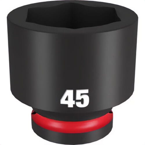 Milwaukee® 49-66-6383 ShockWave™ Impact Duty™ Socket, 3/4 in Hex Drive, 45 mm Standard Socket, 6 Points