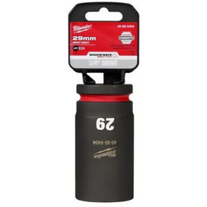 Milwaukee® 49-66-6404 ShockWave™ Impact Duty™ Socket, 3/4 in Hex Drive, 29 mm Deep Socket, 6 Points