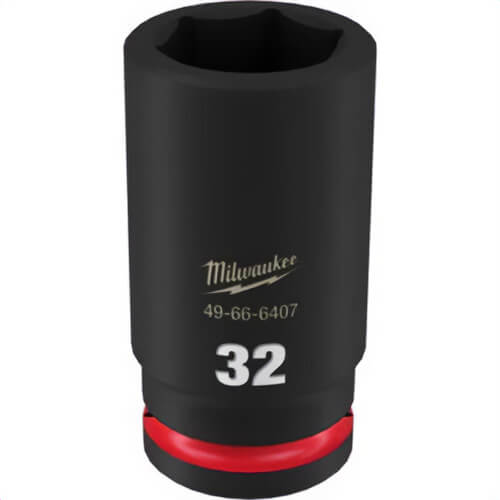 Milwaukee® 49-66-6407 ShockWave™ Impact Duty™ Socket, 3/4 in Hex Drive, 32 mm Deep Socket, 6 Points