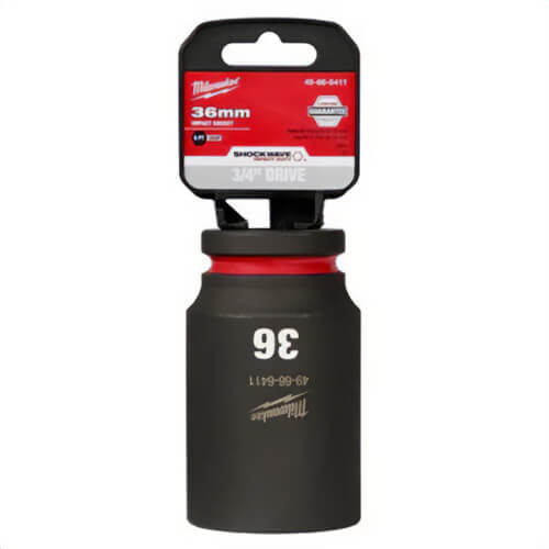 Milwaukee® 49-66-6411 ShockWave™ Impact Duty™ Socket, 3/4 in Hex Drive, 36 mm Deep Socket, 6 Points