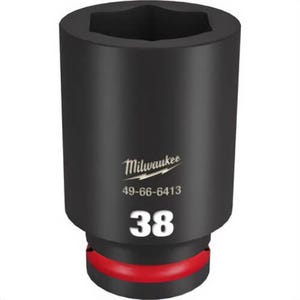 Milwaukee® 49-66-6413 ShockWave™ Impact Duty™ Socket, 3/4 in Hex Drive, 38 mm Deep Socket, 6 Points