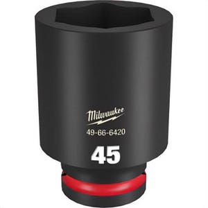 Milwaukee® 49-66-6420 ShockWave™ Impact Duty™ Socket, 3/4 in Hex Drive, 45 mm Deep Socket, 6 Points