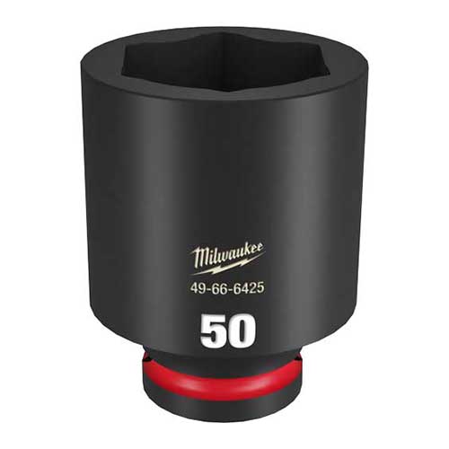 Milwaukee® 49-66-6425 ShockWave™ Impact Duty™ Socket, 3/4 in Hex Drive, 50 mm Deep Socket, 6 Points