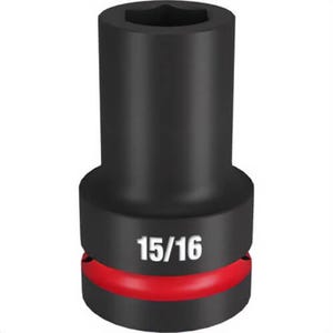 Milwaukee® 49-66-6503 ShockWave™ Impact Duty™ Socket, 1 in Hex Drive, 15/16 in Deep Socket, 6 Points