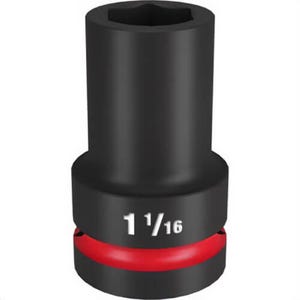 Milwaukee® 49-66-6505 ShockWave™ Impact Duty™ Socket, 1 in Hex Drive, 1-1/16 in Deep Socket, 6 Points