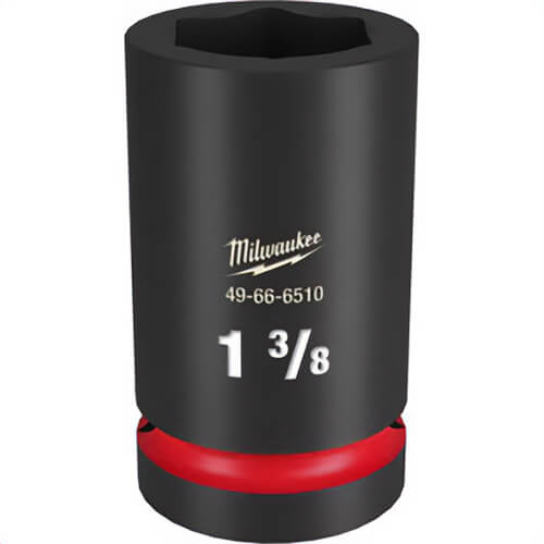 Milwaukee® 49-66-6510 ShockWave™ Impact Duty™ Socket, 1 in Hex Drive, 1-3/8 in Deep Socket, 6 Points