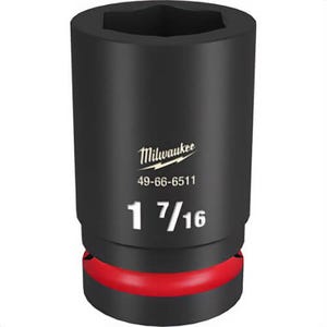 Milwaukee® 49-66-6511 ShockWave™ Impact Duty™ Socket, 1 in Hex Drive, 1-7/16 in Deep Socket, 6 Points