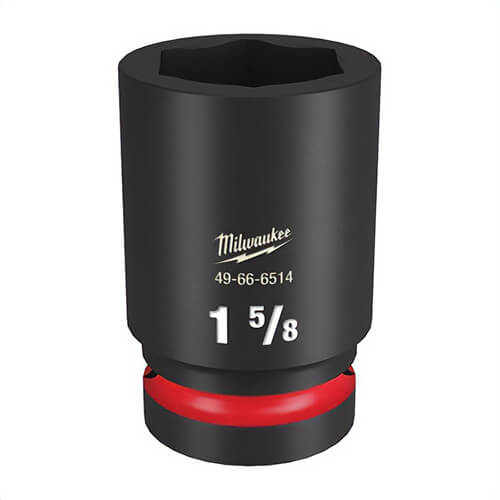 Milwaukee® 49-66-6514 ShockWave™ Impact Duty™ Socket, 1 in Hex Drive, 1-5/8 in Deep Socket, 6 Points