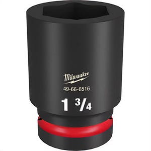 Milwaukee® 49-66-6516 ShockWave™ Impact Duty™ Socket, 1 in Hex Drive, 1-3/4 in Deep Socket, 6 Points