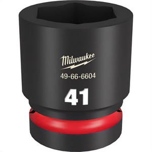 Milwaukee® 49-66-6604 ShockWave™ Impact Duty™ Socket, 1 in Hex Drive, 41 mm Standard Socket, 6 Points