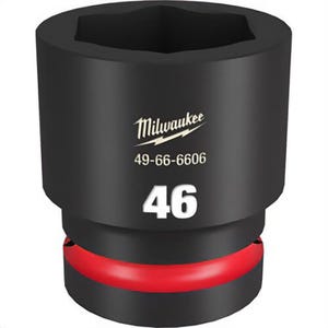 Milwaukee® 49-66-6606 ShockWave™ Impact Duty™ Socket, 1 in Hex Drive, 46 mm Standard Socket, 6 Points