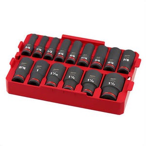 Milwaukee® 49-66-6817 49-66 Socket Tray Set, 6 Points, 15 pc