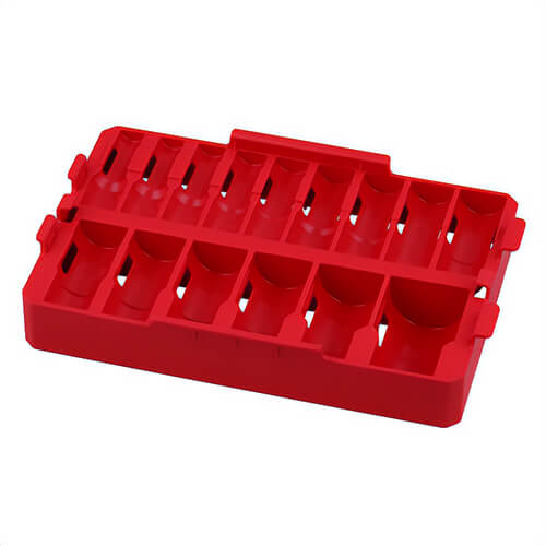 Milwaukee® 49-66-6832 49-66 Socket Tray, 1/2 in Drive, 15 pc, 11.99 in OAL
