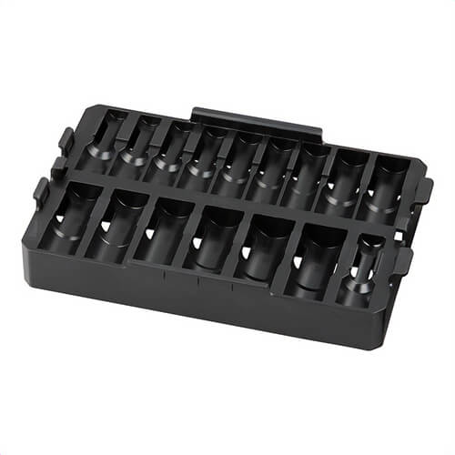 Milwaukee® 49-66-6833 49-66 Socket Tray, 1/2 in Drive, 16 pc, 11.99 in OAL