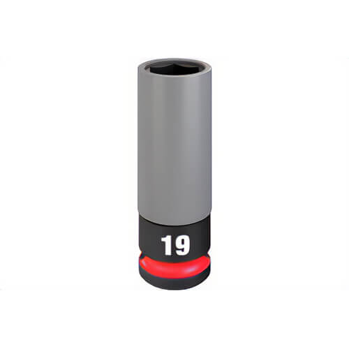 Milwaukee® 49-66-7804 Shockwave Impact Duty™ Lug Nut Wheel Socket, 1/2 Drive, 19 mm Metric