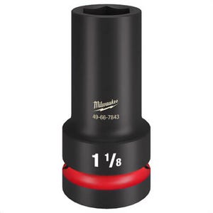 Milwaukee® 49-66-7843 ShockWave™ Impact Duty™ Thin Wall Extra Deep 6-Point Socket, 1 in Drive, 1-1/8 in