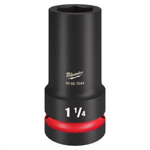 Milwaukee® 49-66-7844 ShockWave™ Impact Duty™ Thin Wall Extra Deep 6-Point Socket, 1 in Drive, 1-1/4 in