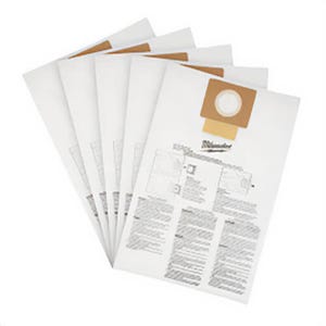 Milwaukee® 49-90-1979 Fleece Dust Bag, 6 gal, for use with M18™ Fuel™ 0910-20 6 gal Wet/Dry Vacuum, Fleece, White