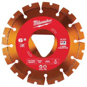Milwaukee® 49-93-7264 Green Concrete Diamond Blades, Aggregate Hardness: Medium