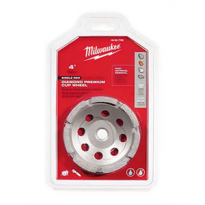 Milwaukee® 49-93-7700 Single Row Diamond Cup Wheel, 4 in dia