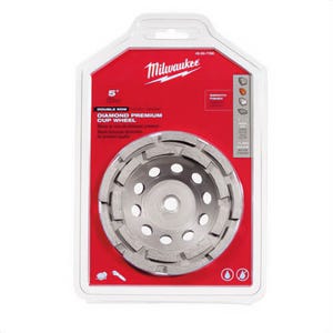 Milwaukee® 49-93-7760 Diamond Cup Wheel Double Row, 5 in