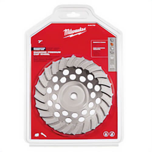 Milwaukee® 49-93-7795 Segmented Turbo diamond Cup Wheel, 7 in dia