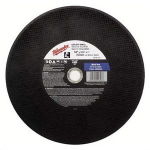 Milwaukee® 49-94-1270 General Purpose Cutting Wheel, 12 in dia x 1/8 in thick, 20 mm Center Hole, A24R Grit