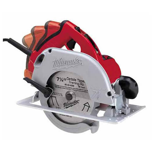 Milwaukee® Tilt-Lok ™ 6390-21 Corded Circular Saw Kit, 7-1/4 in dia Blade, 5/8 in Arbor/Shank, 1-13/16 in at 45°, 1-11/16 in at 50°