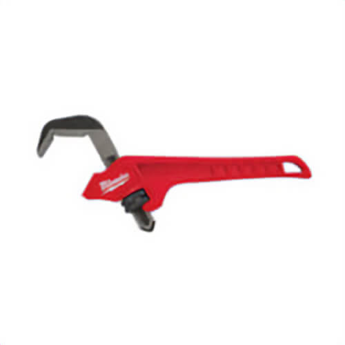 Milwaukee® 48-22-7171 Hex Offset Pipe Wrench, 2-5/8 in Pipe, 10-1/2 in OAL, Smooth Jaw, Cast Iron Handle