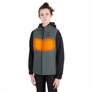 Milwaukee® F300E-21XL M12™ Women's Heated Axis™ Vest with M12™ Battery, Battery Charger and Battery Holder, Blue, XL