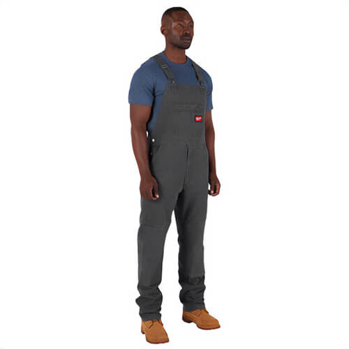 Milwaukee® M850G3834 FreeFlex™ Unlined Bib Overalls, 38 in, Gray