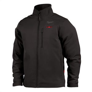 Milwaukee® 204B-21XL M12™ Heated ToughShell™ Jacket with M12™ Battery, Charger and Power Source, Wind/Water Resistant, Black, XL
